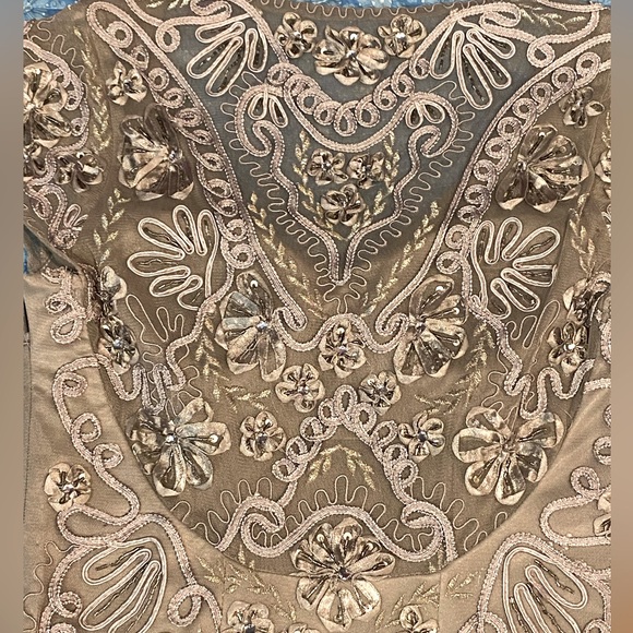 FINAL PRICE DROP Sue Wong Nocturne beaded lace cocktail dress,silver/lavender, - Picture 16 of 16